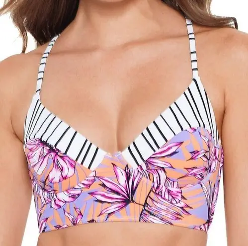 The Cove Salt +  LILAC Hawaii Printed Bikini Swim Top