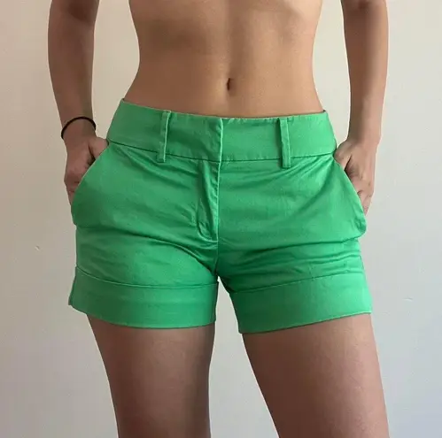 New York And Company Green Shorts Preppy Size 2