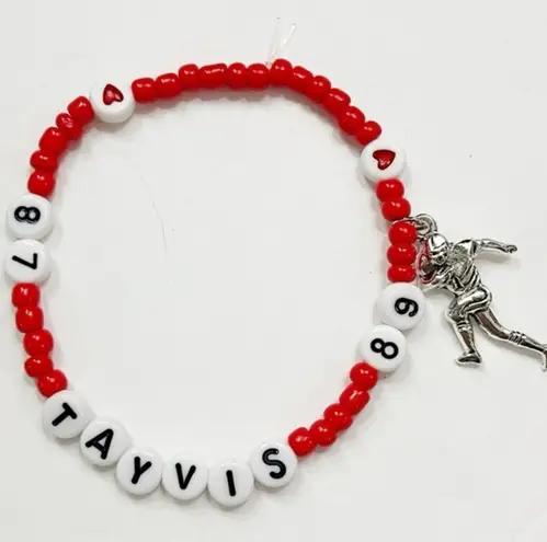 Taylor Swift Eras Tour Friendship Bracelet Tayvis 87 89 Travis Kelce Chiefs