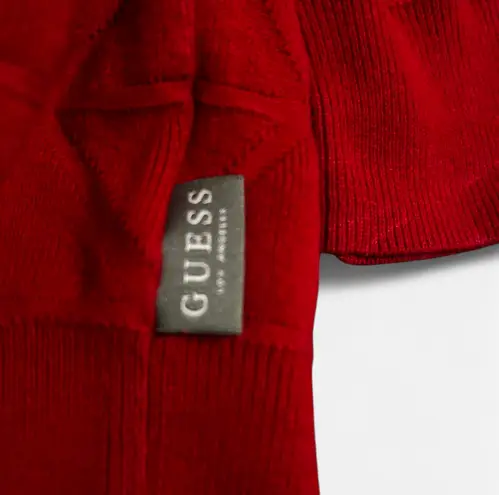 Guess  Men's Bold Red Crewneck Sweater Size Medium  - Image 3