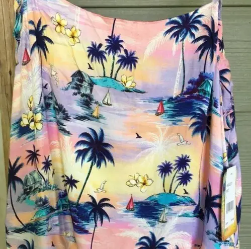 Hobie Tropical Palm Tree Romper Cover Up