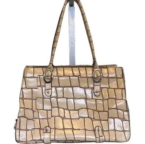 Designer
Franklin Covey Faux Alligator Bag Brown