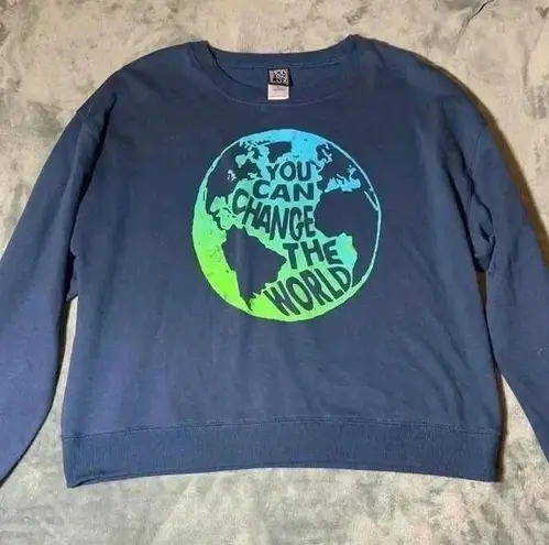 Modern Lux “You can change the world” Earth Long Sleeve Graphic Tee