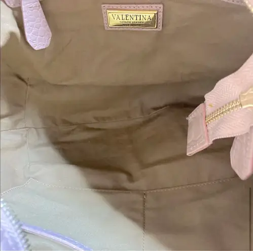 Valentino Garavani Valentina Crocodile/ Alligator Embossed Leather Purse