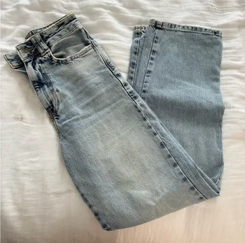 ZARA Wide Leg High Rise Jeans