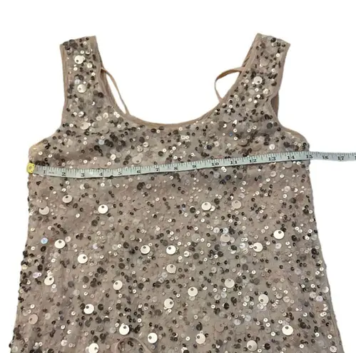 GOLD HAWK BALLET SEQUIN VINTAGE DRESS XS p