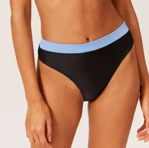Solid & Striped NWT Bandier x The Candace Bikini Bottom in Black Size Medium