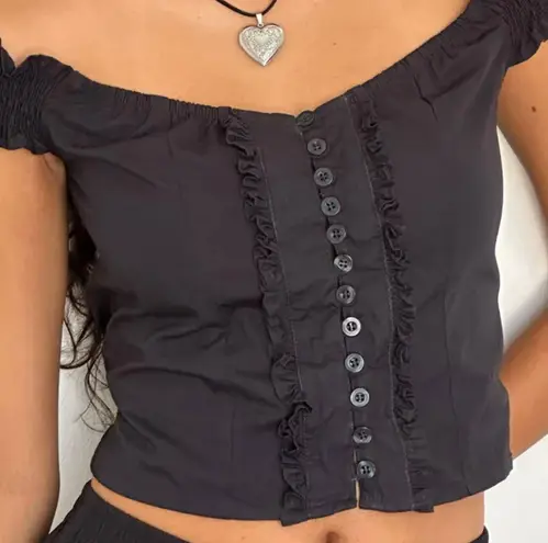 Motel NWOT Bardot Crop Top Corset