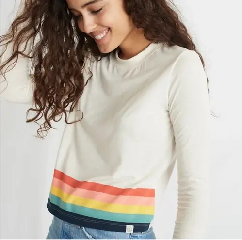 Marine layer NEW Re-Spun Stripe Long Sleeve T-Shirt, Size S, EXCELLENT!