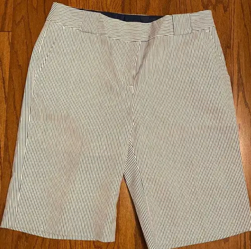 Attention blue stripe golfers Bermuda shorts - size 8