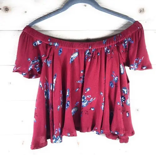 Raga Sangria Floral Flutter Top