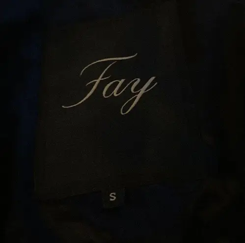 EUC Fay Tod’s Wool Cashmere Double Breasted Pea Coat Metal Toggle Made in Italy Tan