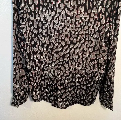 Story Bronx Top Leopard Print Black Gray