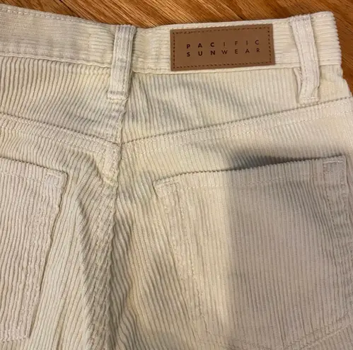 PacSun  Cream Corduroy Flare Jeans - Image 6