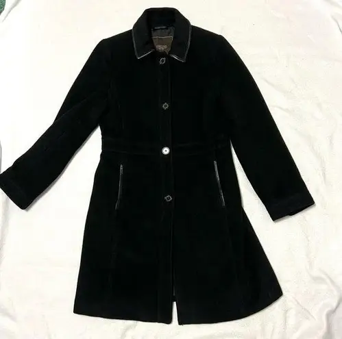 Coach Wool Mohair Blend coat with pocket