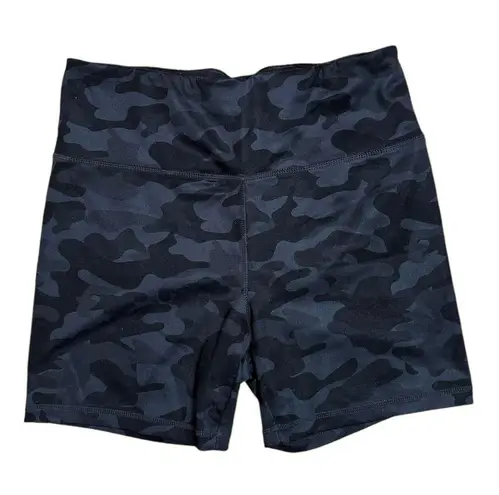 camo biker shorts Black Size M