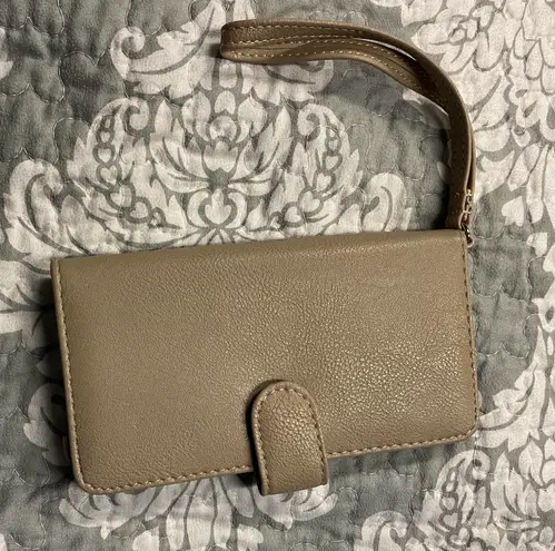 Mundi Tan Wristlet Wallet 