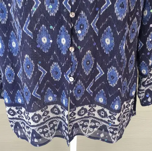Laura Ashley Sequined Silk Blouse