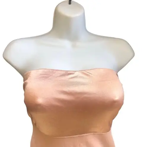 Spanx  Slimmer & Shine Strapless Slip Nude Sz. L Red Carpet Looks Max Support