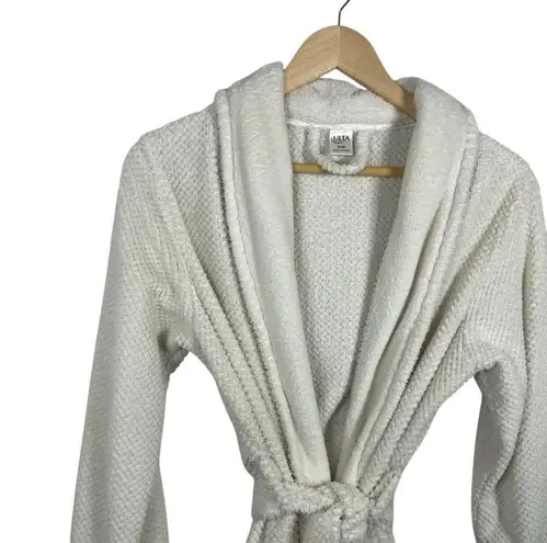 Ulta Women’s Plush Sherpa Bathrobe in Ivory Size S/M