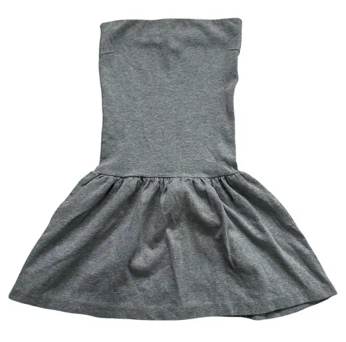 Cute Japanese Fashion Whim Gazette Gray Strapless Knit Tube Top Mini Dress Tunic