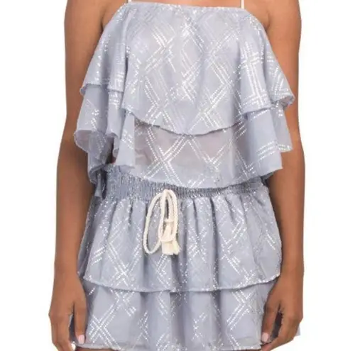 Surf Gypsy Juniors Metallic Deco Print Top M