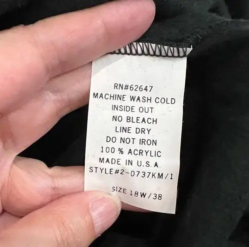 Vintage Deadstock Red & Black Flame Karen Blake Grandma Crewneck Sweatshirt Size L