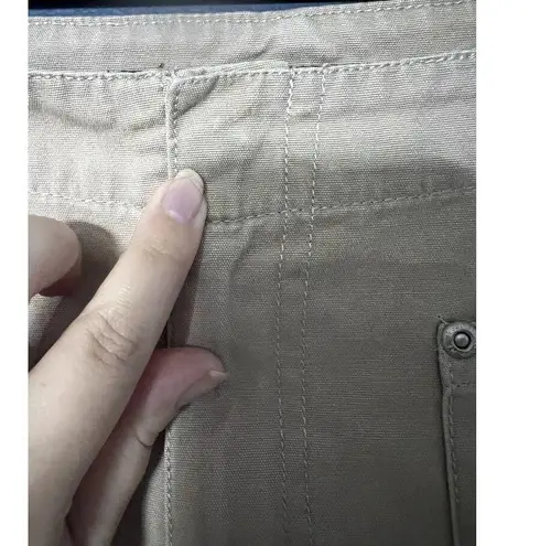 VTG Of Khakis Long Chino Skirt Maxi Slit Minimalist Khaki Tan Large Y2K