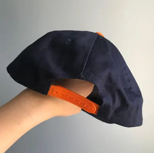 NAVY BLUE/ORANGE STRIPED HUSTON ASTROS SNAPBACK BASEBALL CAP HAT Orange