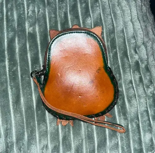 Homemade owl wallet brought in Bermuda Orange