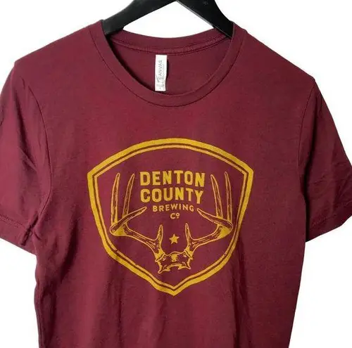 Denton County T Shirt Classic Deer Graphic Tee Short Sleeve Cotton Blend Solid Size L