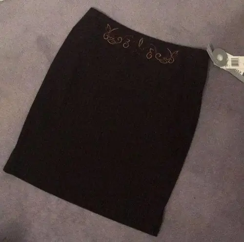 Nine West  skirt black size 6 NWT