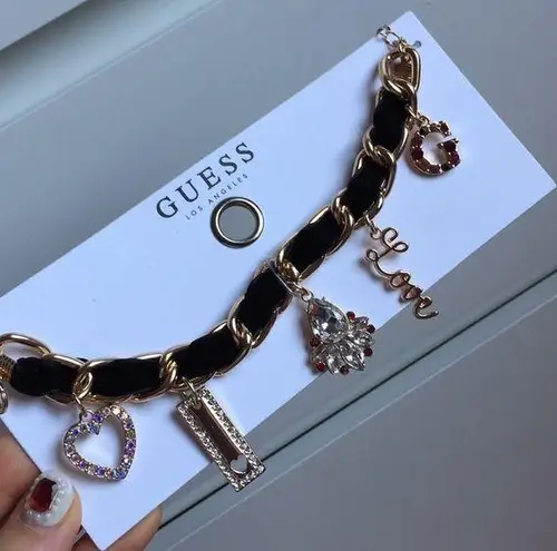 Guess  velvety charm bracelet