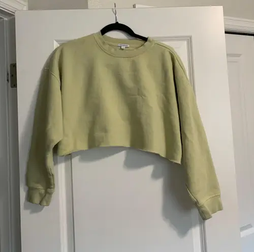 We Wore What Crop Crewneck Sweater