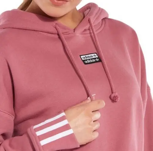 Adidas  Original Vocal Cropped Hoodie in Pink