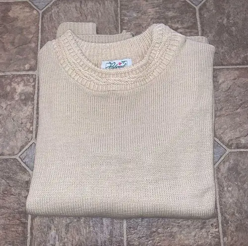 NEW Haband Beige Knit Acrylic Sweater Tan Size M