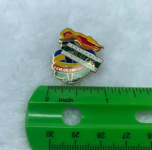 Centennial Olympic Games XXVI Olympics Tie Hat Tack Pin Olympic Torch Games 1996