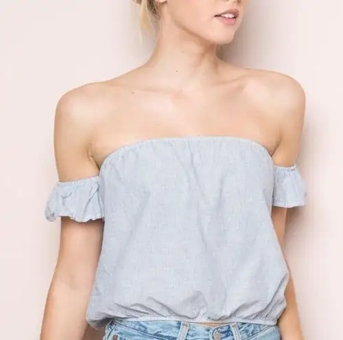 Brandy Melville  Off Shoulder Women's Crop Top 100% Cotton One Size