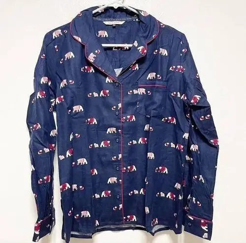 Maison De Nimes Polar Bear Blue Pajama Top Size M
