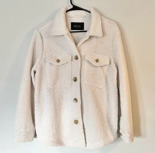 Deluc Off White Fuzzy Jacket