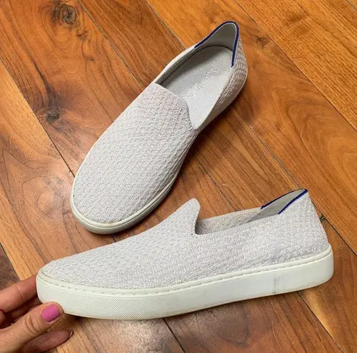 Rothy's  Salt White Honeycomb Knit Sneakers 9.5