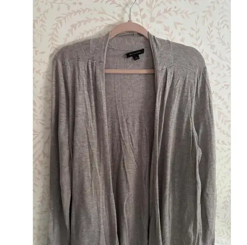 Halston Women's Gray Open Front Cardigan Sweater XL