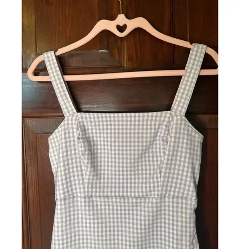 Hollister XS Lavender and White Gingham Dress