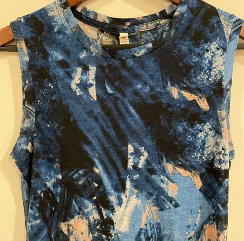 Lucy Activewear Lucy Women's Fitness Tank Top Blue Glacier Print Small RARE - Image 2