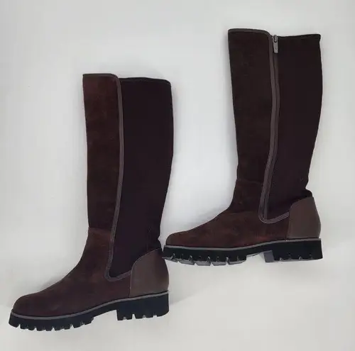 Donald Pliner Erwincs Leather Knee High Brown Boots Size 5.5