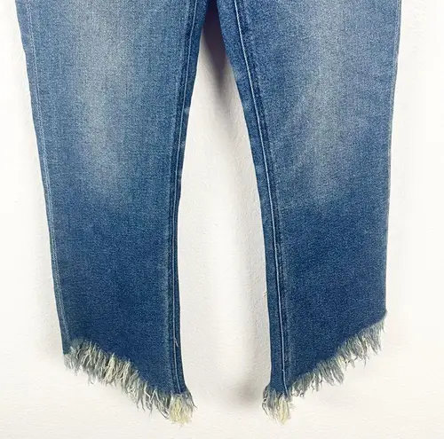 McGuire Denim McGUIRE Valletta Straight Leg Frayed Hem Distressed Jeans, Size 26