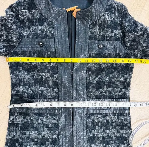 Tory Burch edalene Wool Tweed Coat EUC