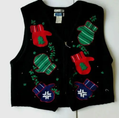 Bryn Connelly Not so Ugly Christmas Vest Large EUC