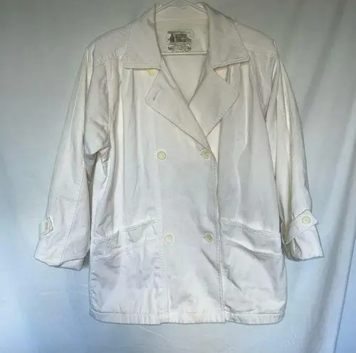 London Fog VINTAGE white double breasted peacoat size 12