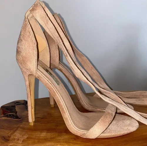 Billini Blush Wrap Heel Tan Size 8